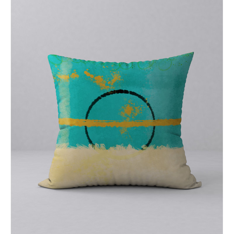 Abstract Reversible Throw Pillow, 24" x 24"