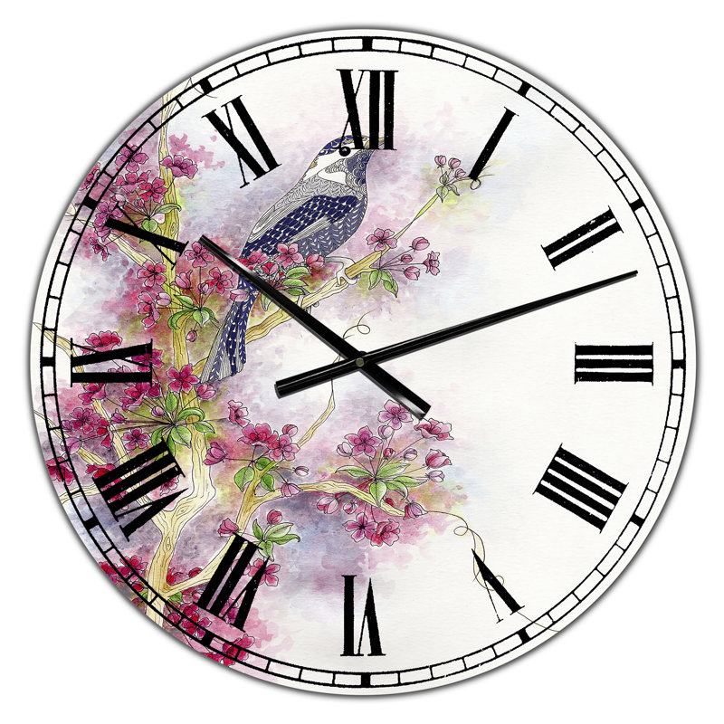 Horloge murale Cherry Blossom Days - Large Cottage, Petit