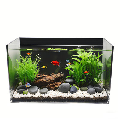 Fixturedisplays® 7.9 X 8.3" Premium Clear Acrylic Fish Tank 22193