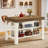 Home Bar Table With Storage Shelves, Farmhouse Bar Cabinet For Kitchen Dining Room-1924834598