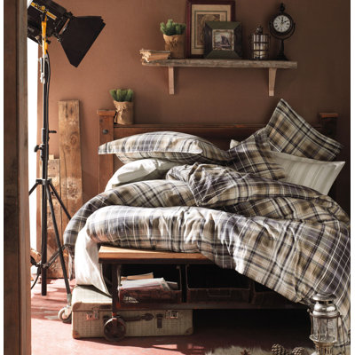 Cotton Geometric Shapes Duvet Cover