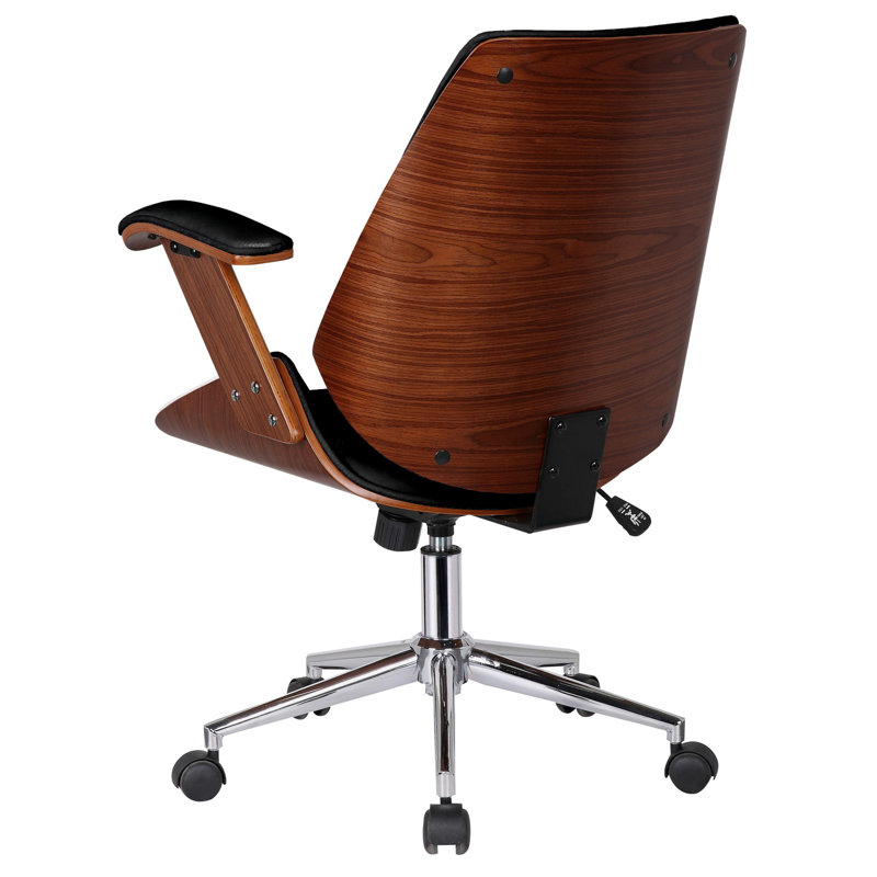 Smythe Langley Street Ergonomic Desk Chair, Polished Obsidian