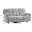Canapé inclinable manuel 81 po-1965117534