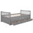 Daybed with Trundle, Drawers & Wooden Frame-125356225-125356226