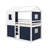 Full Size Bunk Wood House Bed With Tent-378243059-378243068