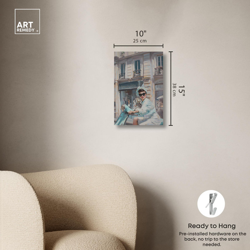 Holiday Coquette Trendy Art Canvas Print, 15" x 10"