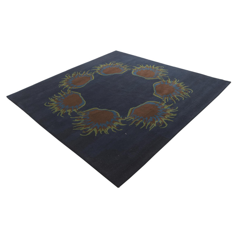 Square Navin Navy Blue Rug