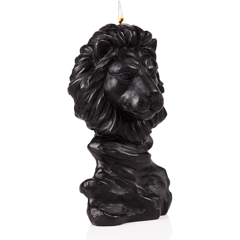 Bougie fantaisie à tête de lion