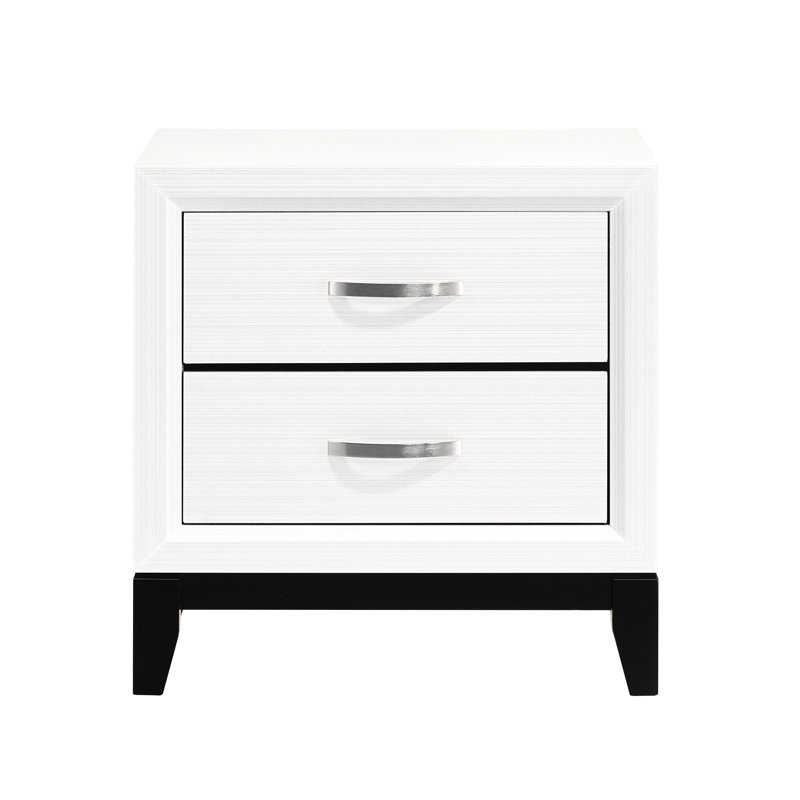 Table de chevet moderne moderne en blanc
