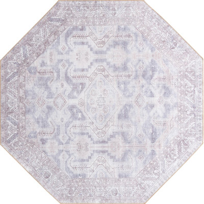 Tapis traditionnel de couleur gris-beige