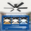 Ventilateur de plafond encastré noir mat Trerise-973154036-973154037