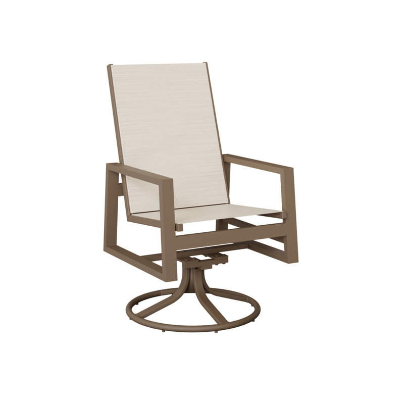 Chaise berçante berçante à haut dossier berçant Vida Berlin Gardens, Ormeau Kozo, Argile