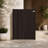 Stained  Wall-Mounted Bar Cabinet with Fold-Down Table