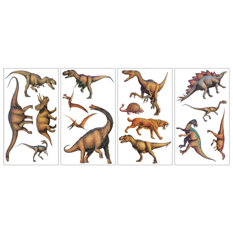 Décalcomanie murale dinosaure 16 pièces Sanchez
