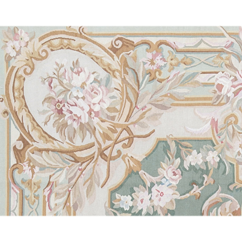 Aubusson Renaissance Wool Oriental Area Rug