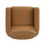 Fauteuil d'appoint club rembourré avec accoudoirs sculpturaux Karsen
