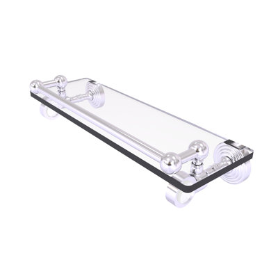 Jarrell Glass Bracket Shelf with Towel Bar