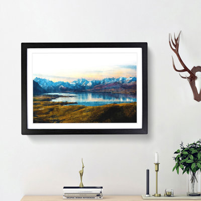 Lake Tekapo in New Zealand - Picture Frame Painting Print