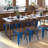 Alsadig 18" Table Height Indoor Stackable Metal Stool with Wood Seat-1562963781