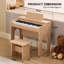 Jeu de musique en bois avec banc pour enfants-133409017