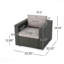 Fauteuil de patio Gry + Alu-1825932855