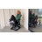 Hdpe Swivel & Glide Outdoor Patio Chair With Cup Holder-124033055-128865642