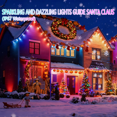 100 ft. Outdoor RGB LED String Lights with App & Remote Control