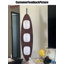 Lampe sur pied en fer forgé, marbre et acrylique de style français