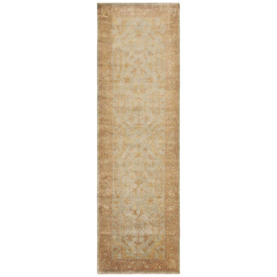 Tapis oriental en laine noué à la main Oushak