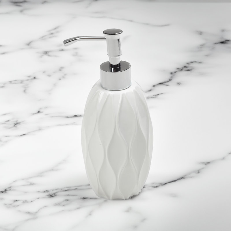 Distributeur de savon / lotion blanc Wave, Blanc