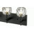 4-Light Gold Wall Sconce With Clear Crystal Shades-1700764910