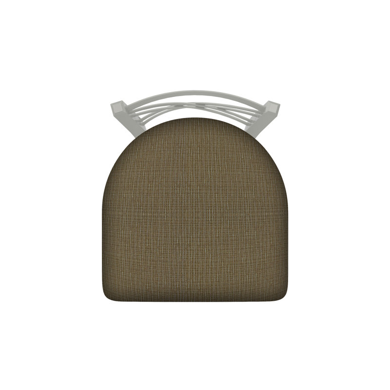 Catalina 18'' H Upholstered Metal Side Chair, Anodized Nickel, Fabric-Graph Cork
