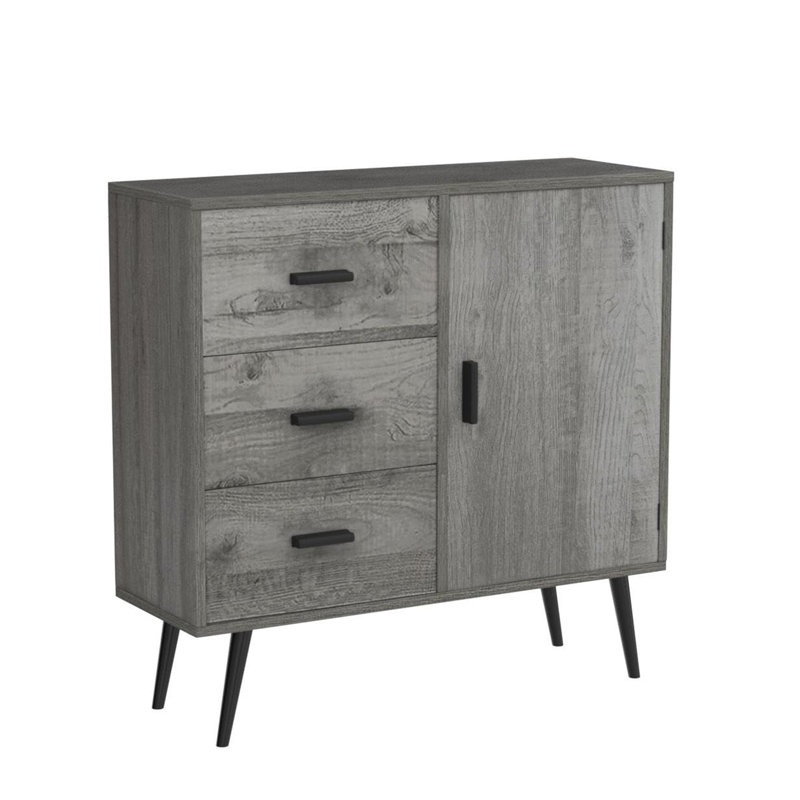 Greicy Freestanding Bathroom Cabinet, Gray