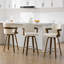  Tabouret de bar et de comptoir pivotant 26 po avec accoudoirs-1113464004-1133355897