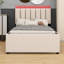 Lit plateforme tapissier avec lit gigogne