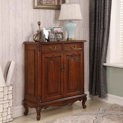 Cherry Solid + Manufactured Wood Shoe Storage Bench