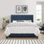 Lit tapissier standard capitonné à profil bas Lowrey Volz-216304847-216304843