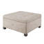 Repose-pieds à fermeture douce avec capitonnage élégant et amplement d'espace pour les couvertures et les articles essentiels, idéal pour la décoration intérieure.