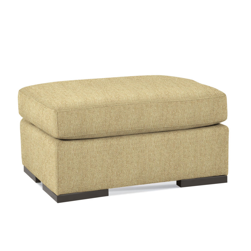 Memphis Ottoman, Beige Sugar Performance; 0863-93, Black