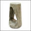 Table d'appoint d'extérieur avec design creux, béton léger, texture semblable au bois pour le patio, le balcon et la piscine-1209958830