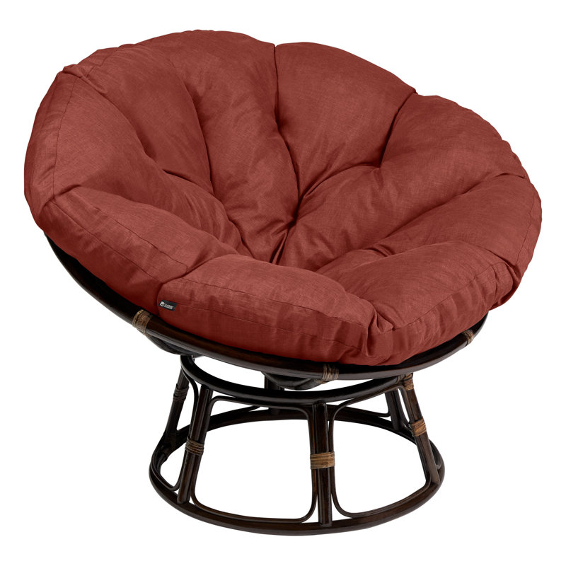 Montlake Outdoor 5'' Papasan Seat Cushion, Heather Henna