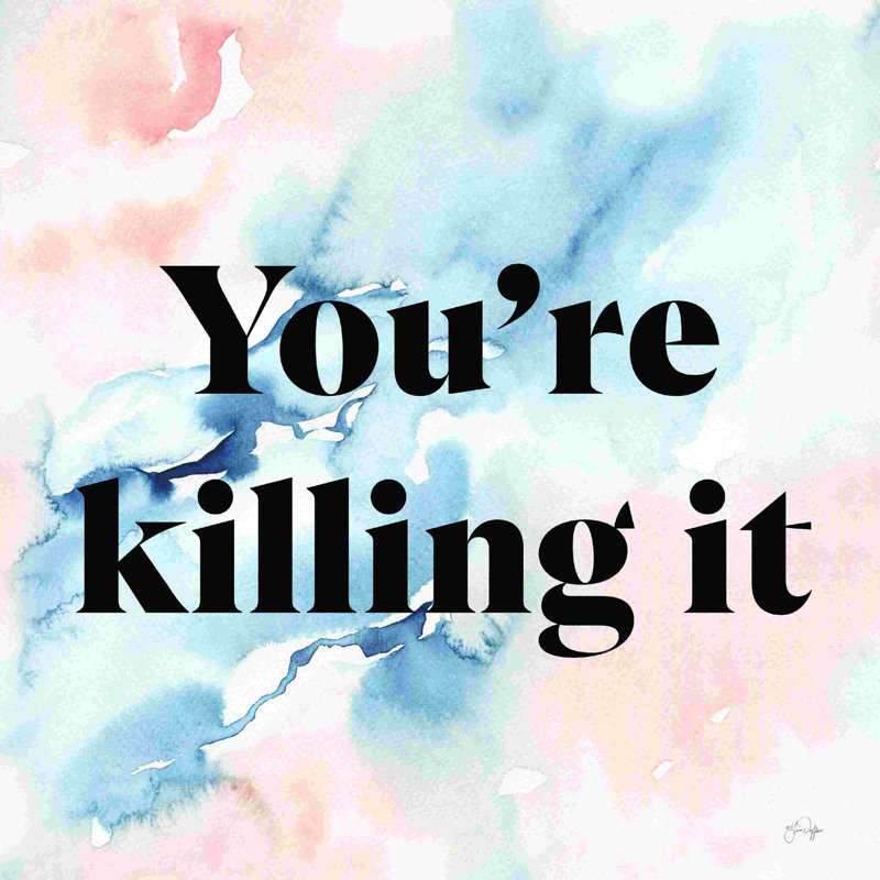 «You Kill It», H 20 po x l 20 po, Oui, Cadre simple érable érable