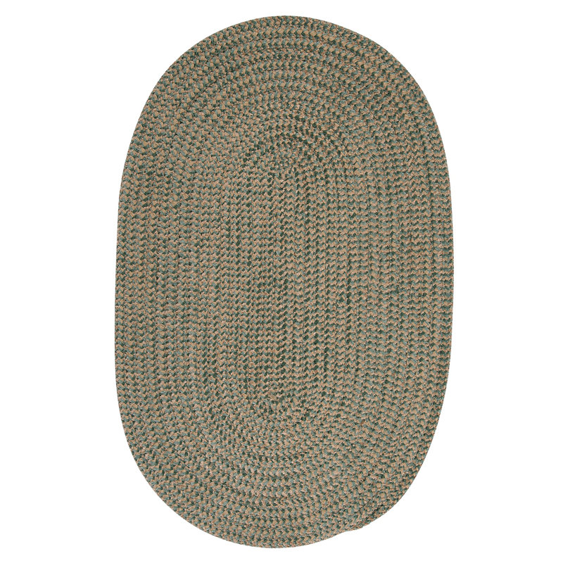 Randleswood Reversible Area Rug - Myrtle Green, Oval Runner 2' x 6'