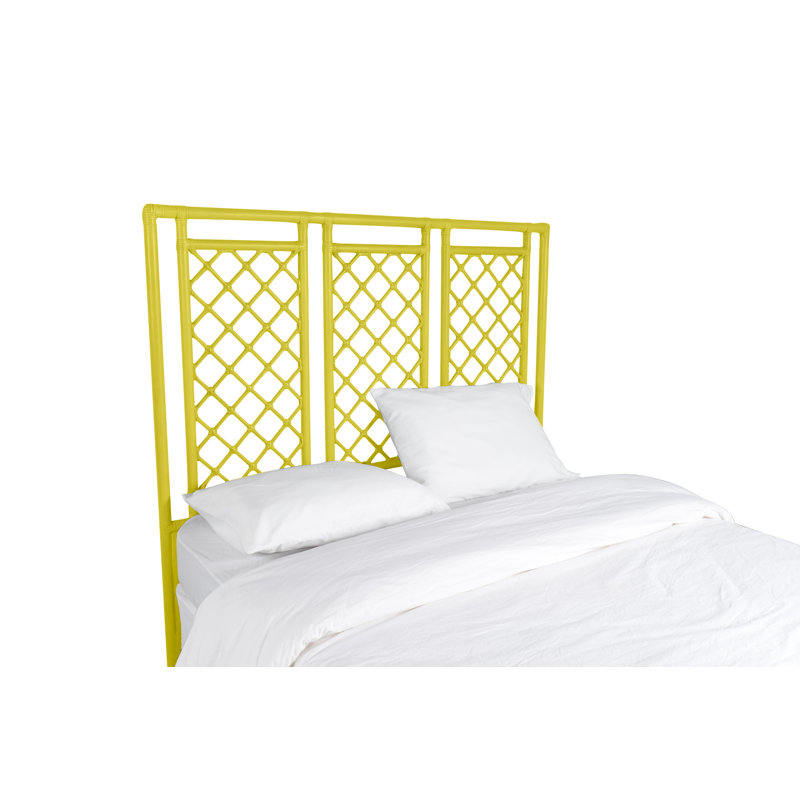 X And Diamond Open-Frame Headboard, Light Blue, Queen