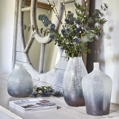 Verre Round Frosted Glass Vase