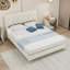 Lit à structure souple en suède - Structure robuste pour un sommeil stable et un décor de chambre principale paisible-696648672-696648698