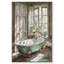 «Spring Bliss Bathroom Canvas Farmhouse» par Art Remedy-107432520-107432525