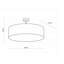 Bansemer Fabric Semi Flush Mount-575243071-575104997