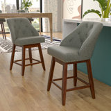 Havant Upholstered Counter & Bar Stool with Solid Wood Frame