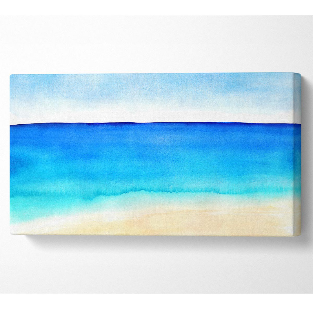 Ocean Blues Wide - Wrapped Canvas Kunstdrucke